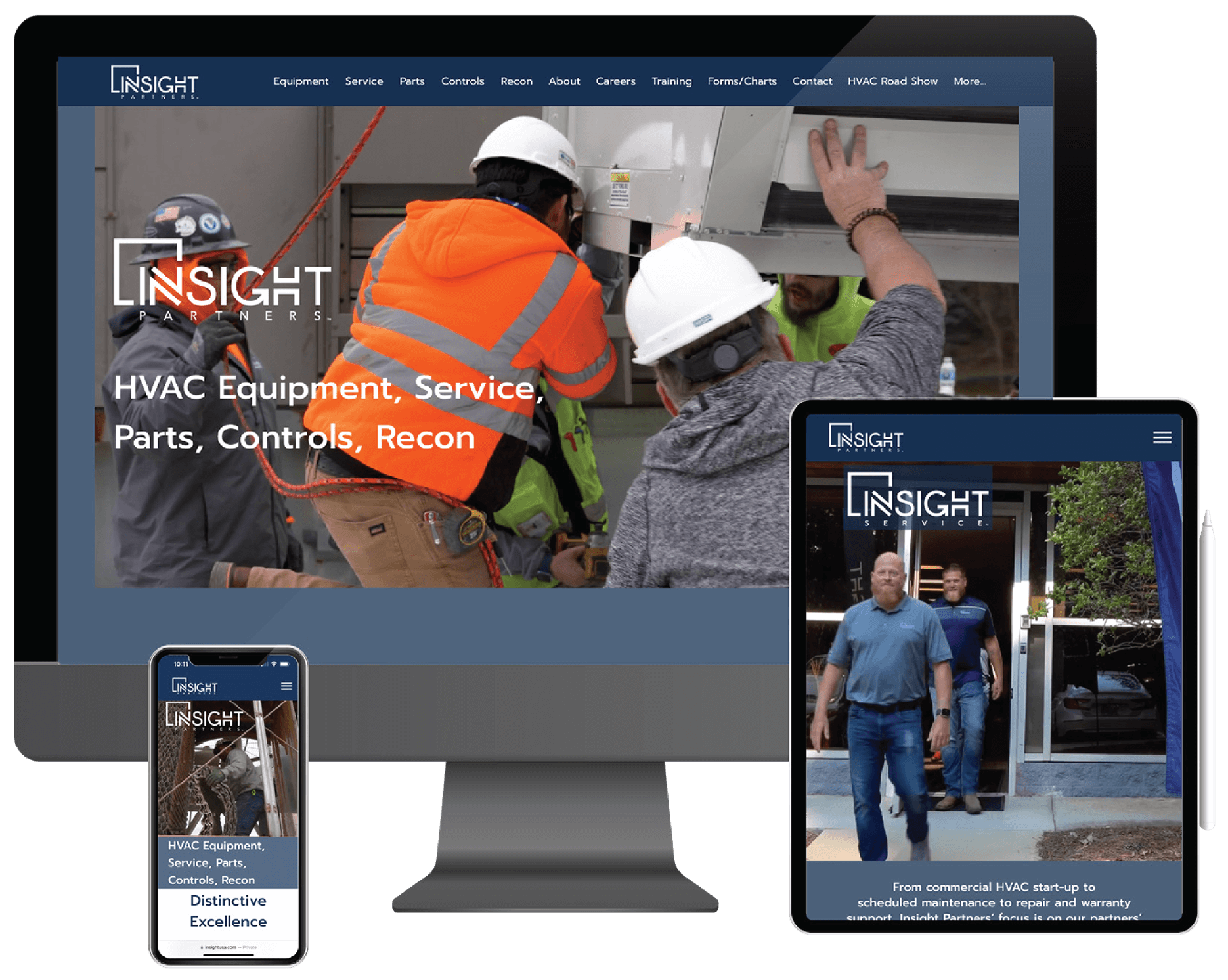 A photo of the Insight Partners' website
